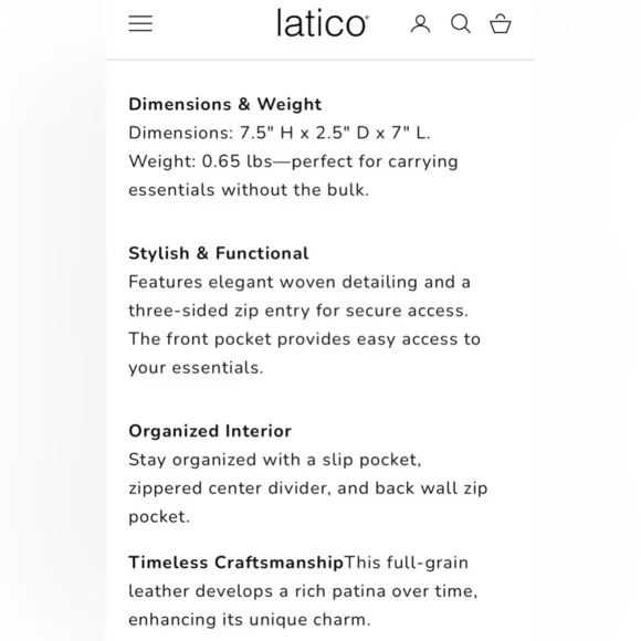 Latico Marge Saddle Crossbody Bag with X Stitch Detail, New in bag (not tagged) - Picture 12 of 13